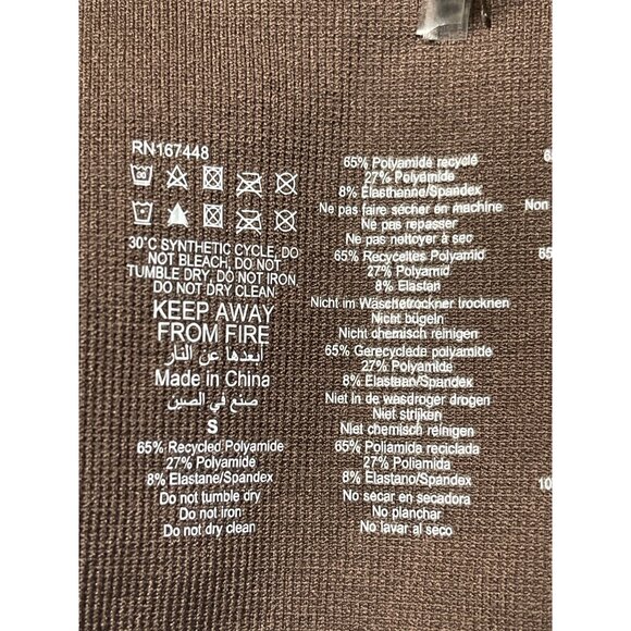 PrettyLittleThing Chocolate Basic Seamless Padded Sports Bra Womens Small - Picture 6 of 7